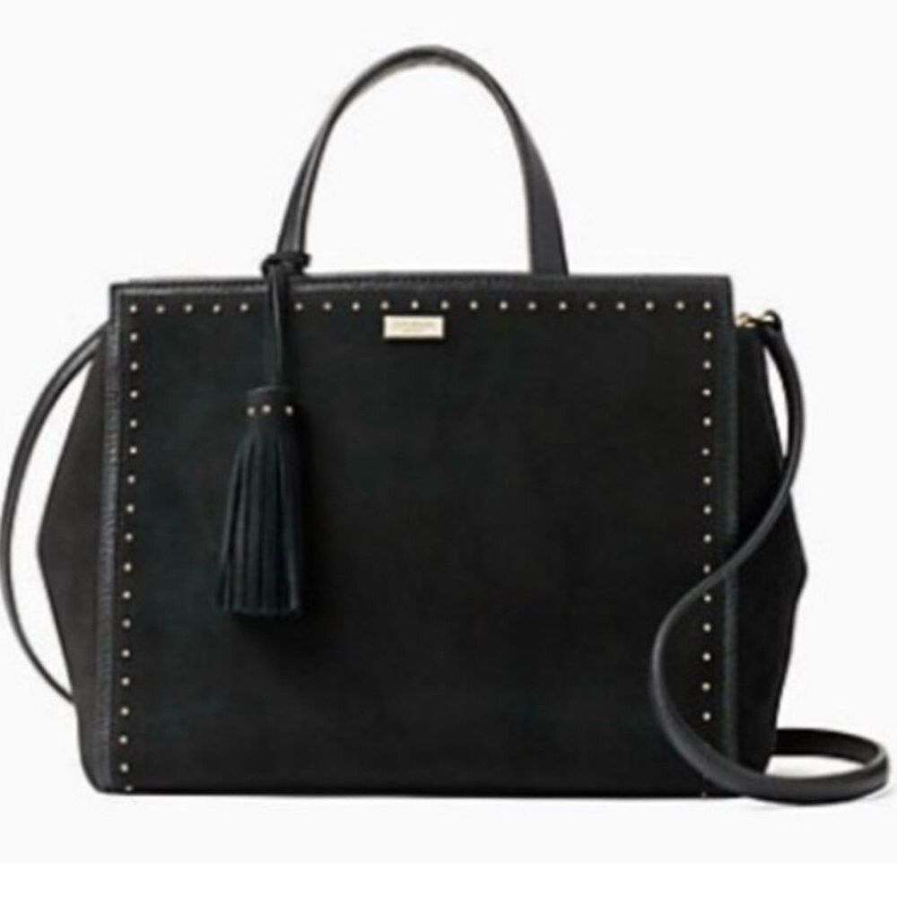 Kate Spade New York West Street Abby Studded Pebbled Leather Satchel